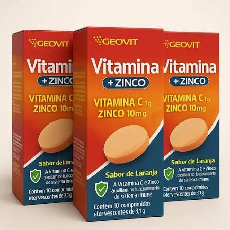 Vitamina C + Zinco Geovit 10 Efervescente