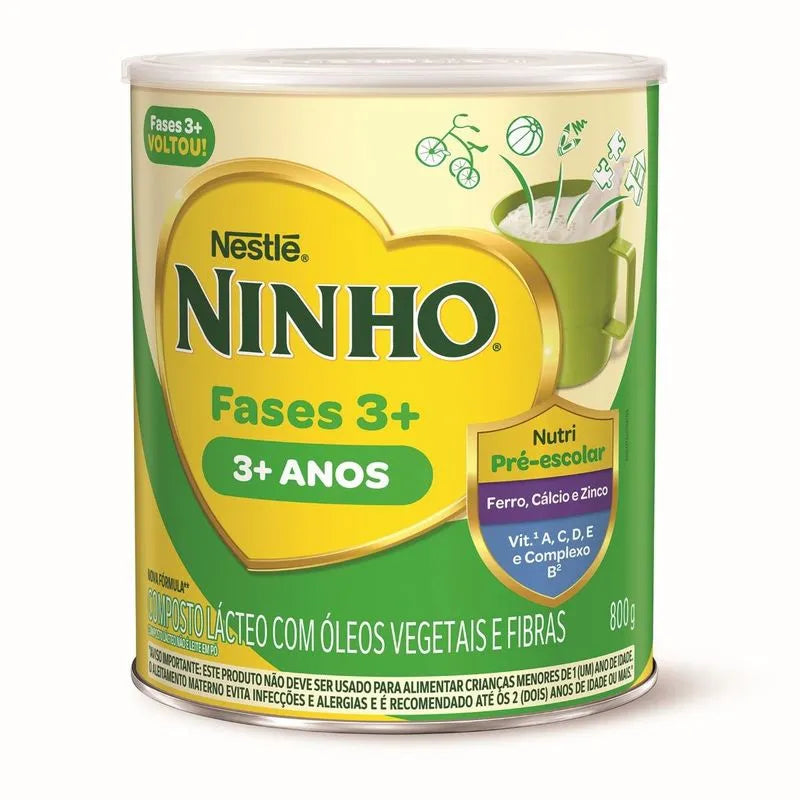 Leite Ninho Fases 3+ 800g Nestlé 7891000282809