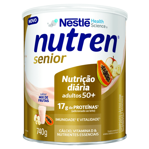 Nutren Senior Mix de Frutas 740g Nestlé 7891000183205
