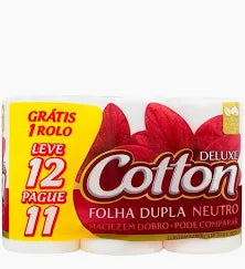 Papel Higiênico Cotton 30m 12 Rolos Softys Brasil 7896301802923