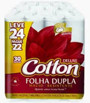 Papel Higiênico Cotton 30m 12 Rolos Softys Brasil 7896301802923
